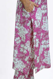 Co-Ord Set – Button Work Printed Design