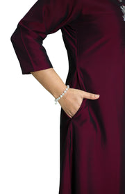 Rangeela Silk Flared Top – Beads & Sequins Work