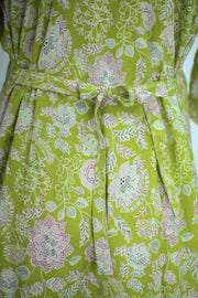 FloraEase Notch Neck Cotton Nighty