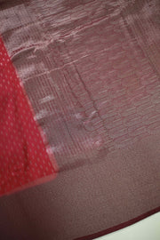 Banarasi Silk Saree – Small Butta with Contrast Design