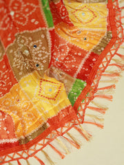 Exquisite Kerala Set Churidar Material - Silk with Thread Work & Chungidi Dupatta