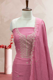 Sequin Golden Thread Silk Churidar Material