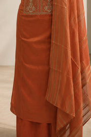 Silk Churidar Material – Golden Thread Work with Sequins