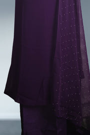 Georgette Churidar Material – Golden Thread Work