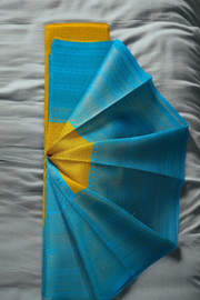 Semi Silk Saree – Brocade Work & Geometric Motif