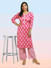 Elegant Cotton Kurti Palazzo Set – ₹375