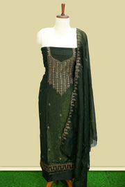 Georgette Churidar Material – Graceful Embroidery with Sequins