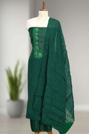 Silk Churidar Material-Sequins Work