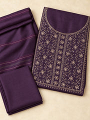 Silk Churidar Material – Golden Thread Work with Sequins
