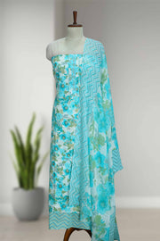 Cotton Churidar Material – Sequins with Cut Bead Work