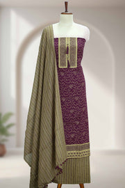 Cotton Churidar Material with Sequins & Thread Work