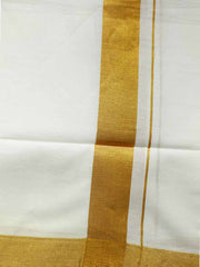 Men’s Cotton Dhothi with Golden Border