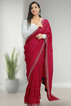 Chiffon Fancy Saree with Stone Work