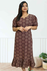 Printed Cotton  Nightdress