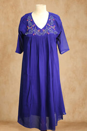 Sequin Cut Bead Georgette Long Top