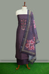 Elegant Silk Churidar Material – Timeless Floral Charm