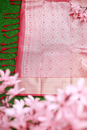 Premium Soft Silk Saree with Tissue Border