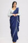 Chiffon Fancy Saree with Stone Work & Blouse