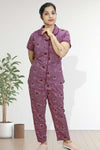 Cotton Night Dress – Printed Cord Set