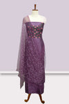 Elegant Silk Churidar Material-Floral Print