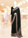 Elegant Georgette Saree with Ajrakh Border - ₹525