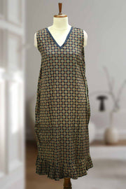 Printed Cotton Sleeveless Long Top