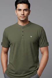 HOG & FOG Chinese Collar T-Shirt