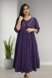 Overcoat Flared Kurti – Cut Bead, Sequins & Stone Work