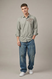 Corduroy Casual Shirt – Thread Work Design