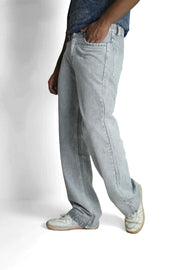 Wide Leg Plain Baggy Pant – Denim