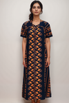 Cotton Printed Nighty with Elastic Fit