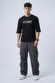 Hog & Fog Drop Shoulder Five Sleeve T-Shirt – Strange Print