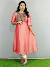 Vichithra Silk Kurti -Mirror Work and stone work