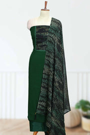 Silk Churidar Material-Lace Work