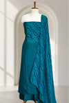 Silk Churidar Material with Zig Zag Print