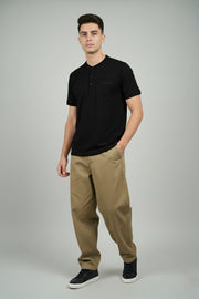 Men’s Chinese Collar T-Shirt – Chest Line Design