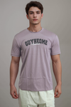 Grey Half Sleeve Printed T-Shirt – Casual & Stylish