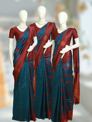 Soft Silk Dresscode Saree - Body Butta with Contrast Border - ₹630/-