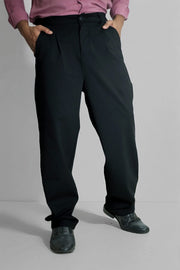 Men's Baggy Stretch Trousers Baggy Fit Lycra