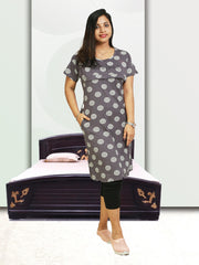 Comfort Maternity Night Top – Soft, Printed Baniyan Fabric – Starting from ₹469