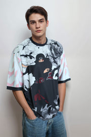 Oversized Jersey – Cartoon Digital Print