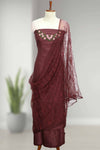 Elegant Silk Churidar Material-Floral Print