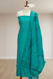 Silk Churidar Material with Stone & Embroidery Work