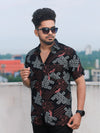 Men Regular Fit Rayon Printed Half Sleeve Casual Shirt