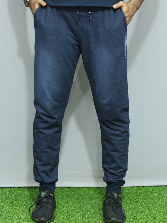 Men regular fit jogger with rib