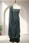 Silk Churidar Material with Beads Work