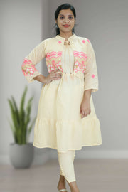 Cotton Long Top with Overcoat Style