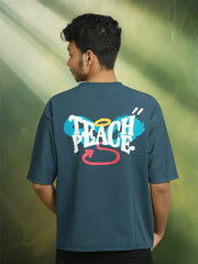 Teach Peach: Loopknit Printed T-Shirt - Just ₹200! 🍑