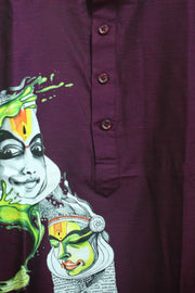 Paul Berg Kathakali Art Short Kurta