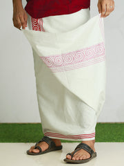 Men Printed Pure Cotton Tribal Dhoti - 249/-